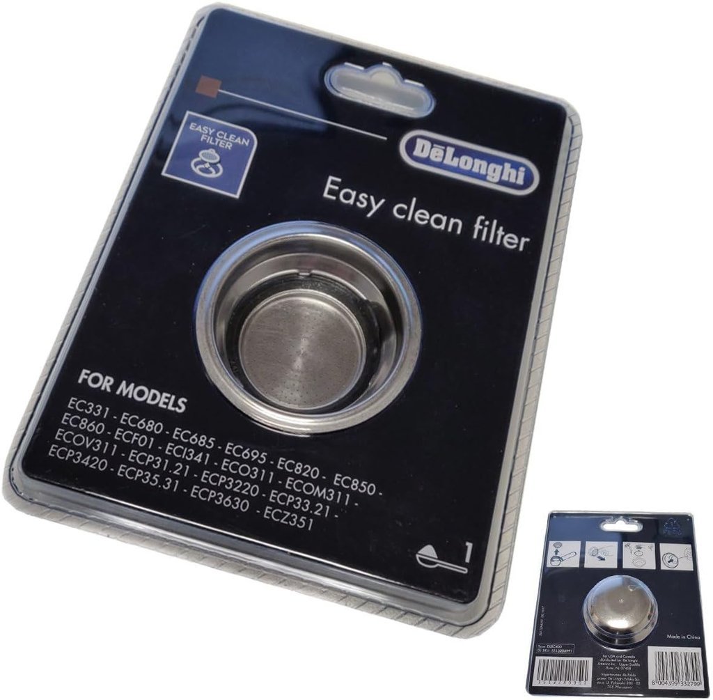 Filtro Easy Clean original de DeLonghi, compatible con la EC685