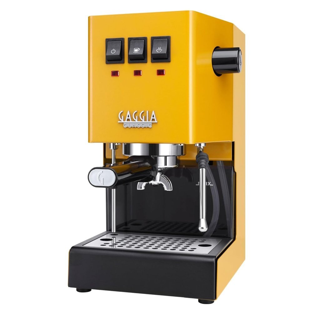 Cafetera espresso Gaggia Classic Evo en amarillo