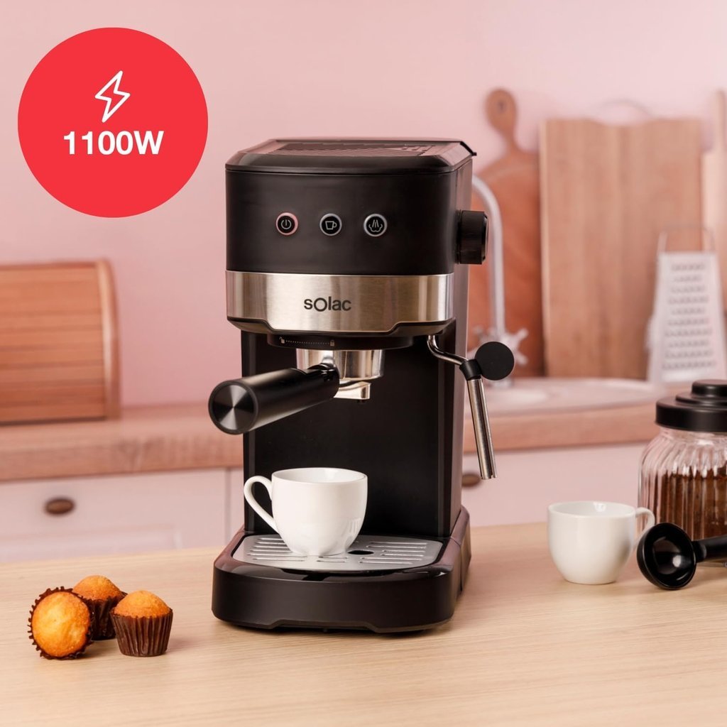 Imagen promocional de la Solac Taste Slim Basic, con el distintivo de 1100 W