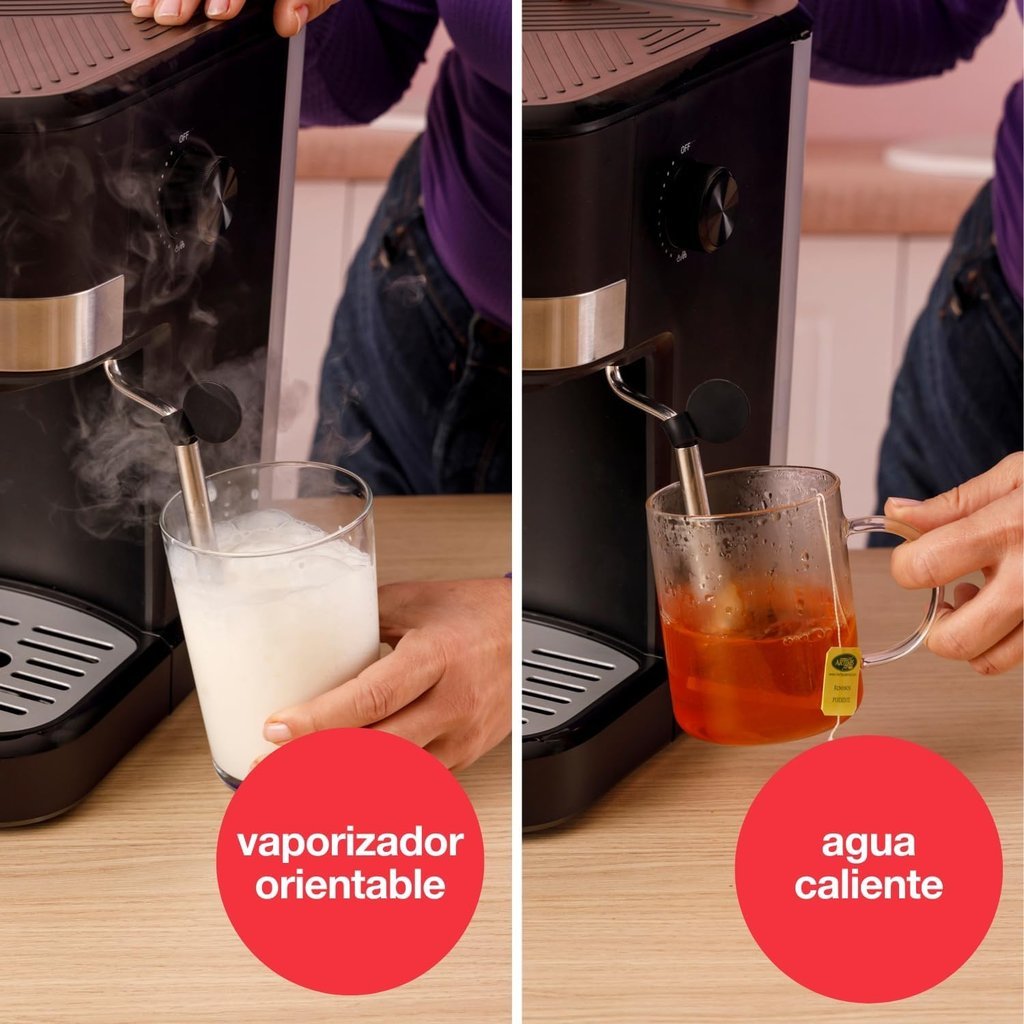 Vaporizador orientable y salida de agua caliente de la Solac Taste Slim Basic