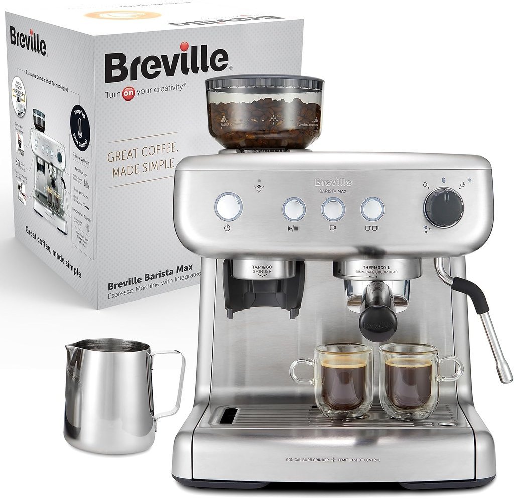 Cafetera espresso Breville Barista Max con molinillo integrado