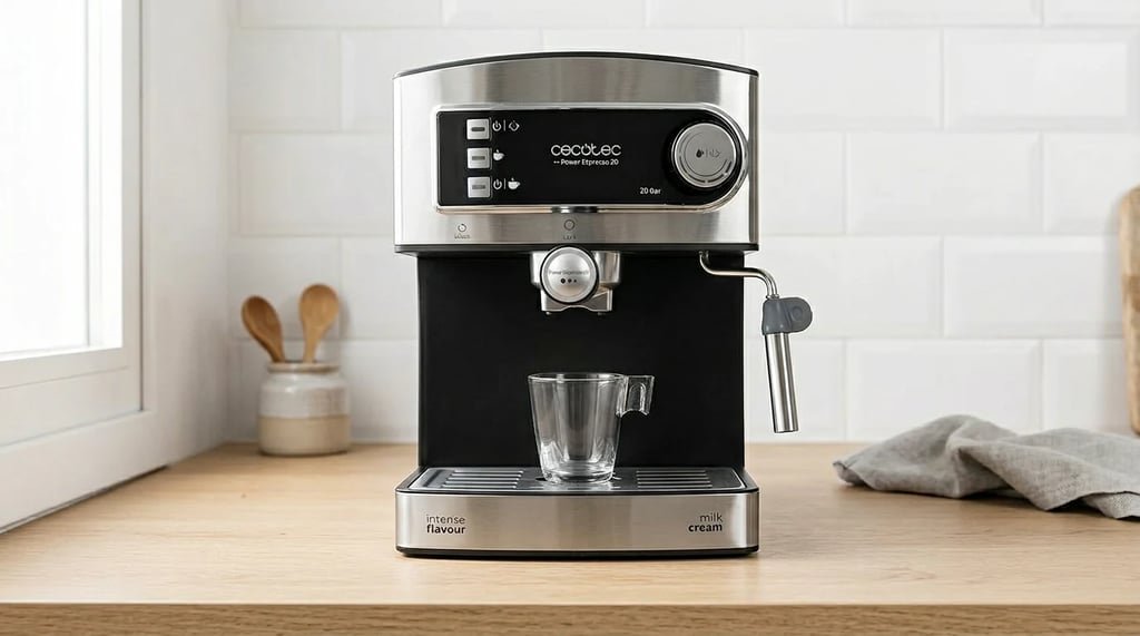 Cafetera cecotec power espresso 20 vista general