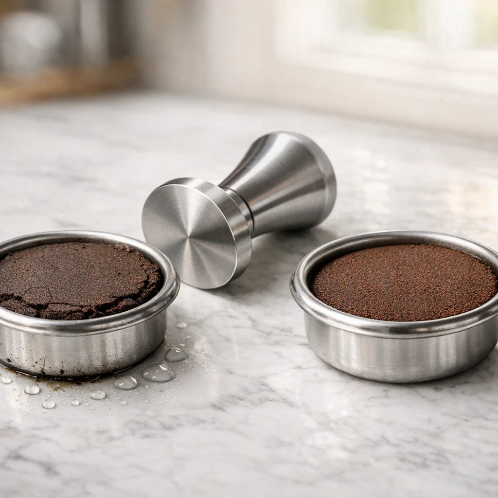 Cecotec power espresso 20 prensado excesivo fugas temporales portafiltro solucion