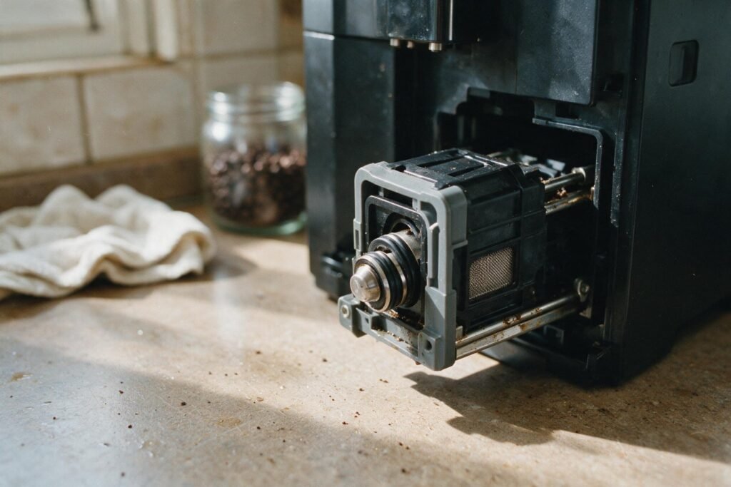 DeLonghi Magnifica S: infusor bloqueado (no sale ni entra)