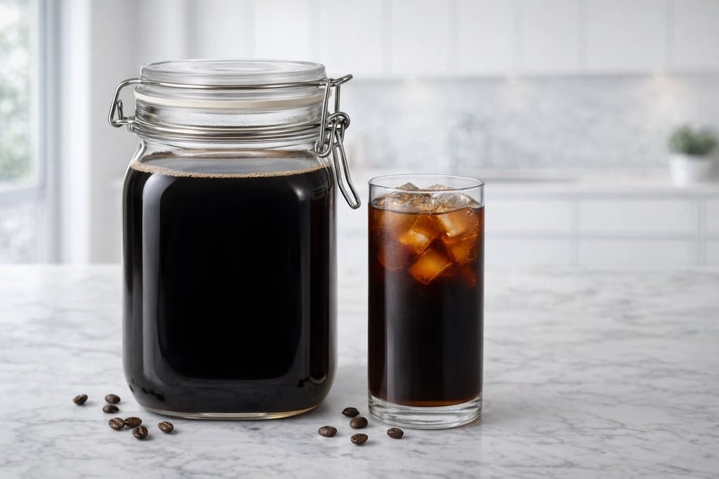 Tarro de cristal hermético con cierre metálico para conservar el cold brew
