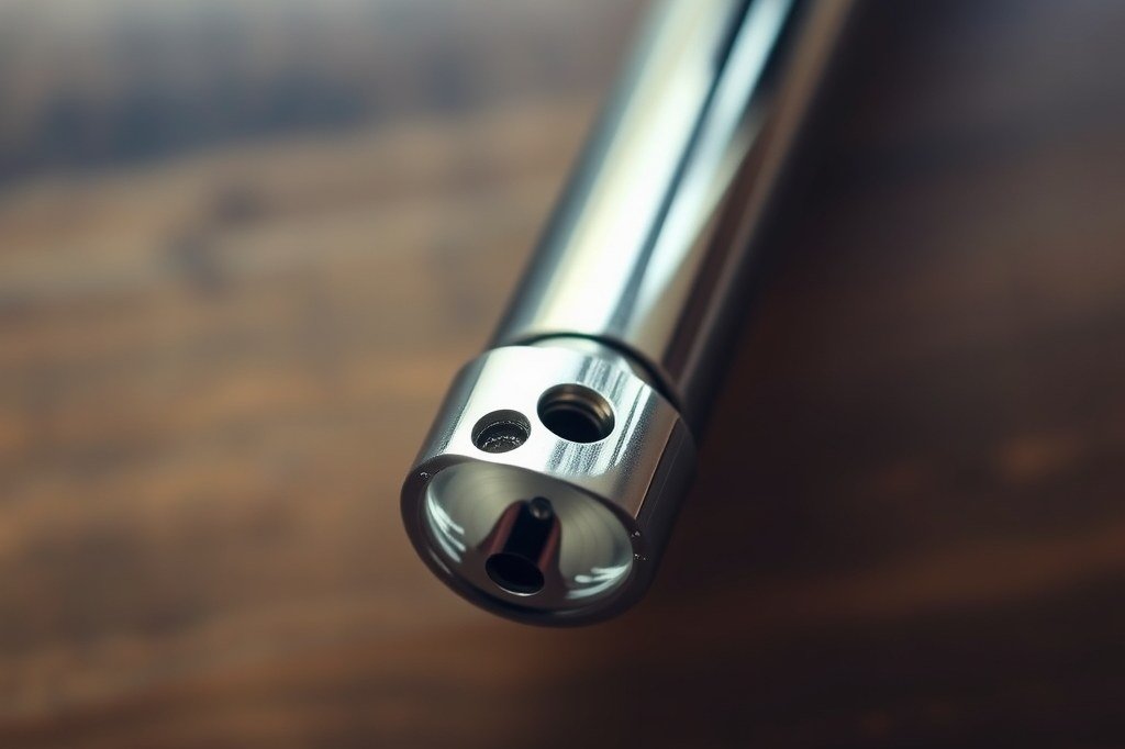 Punta del vaporizador vista de cerca, con los orificios por donde sale el vapor