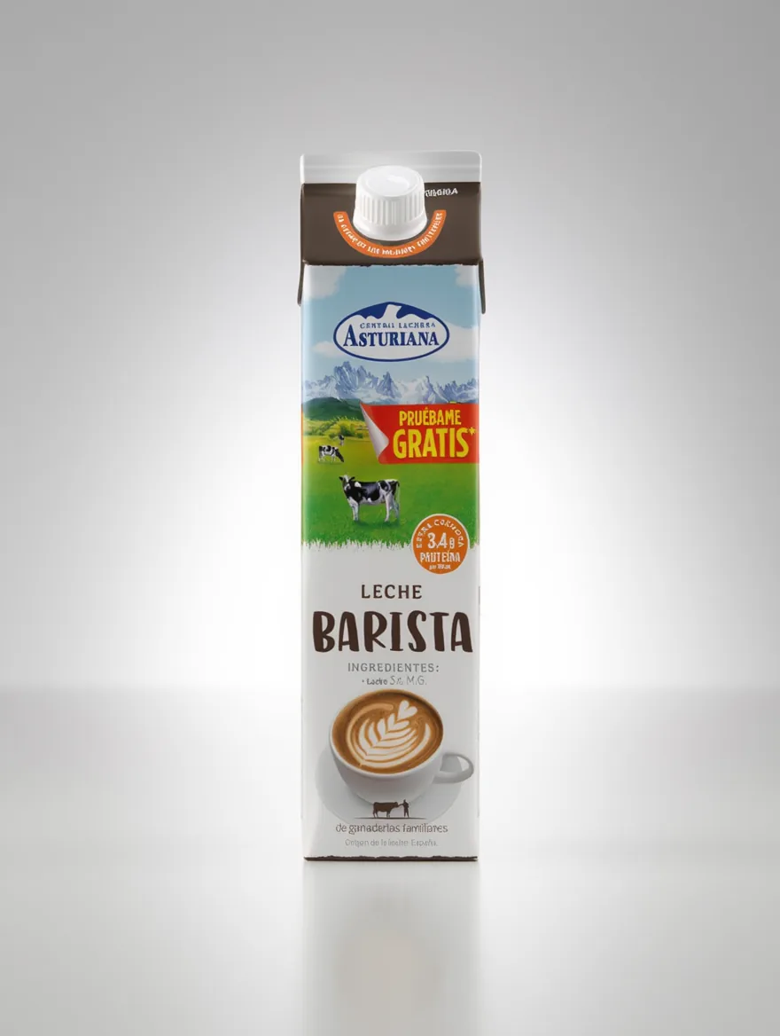 Brik de Leche Barista de Central Lechera Asturiana