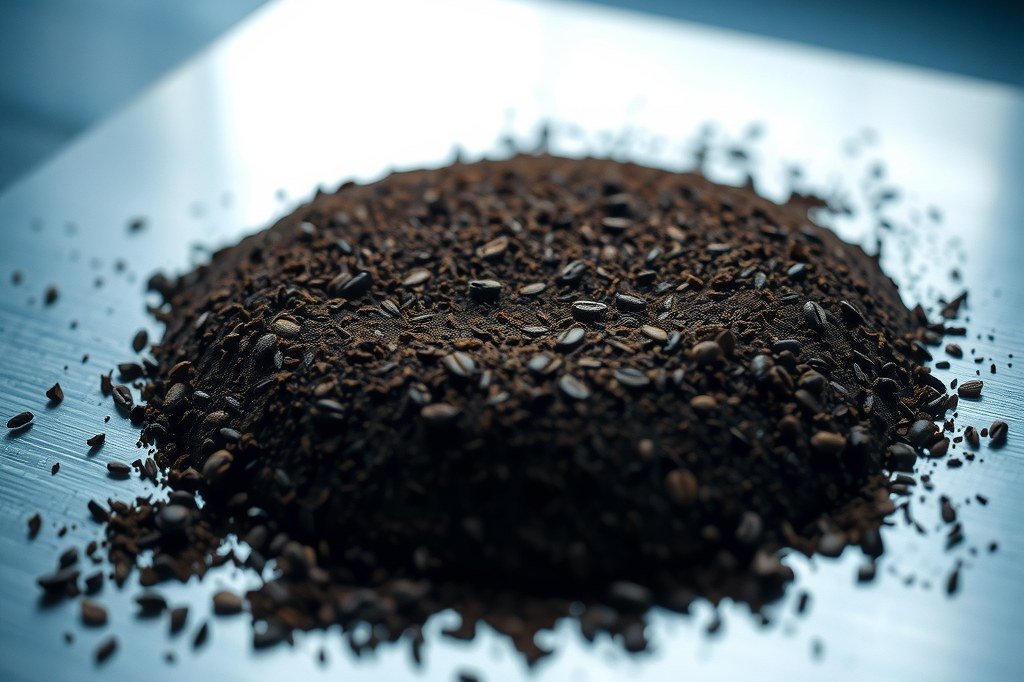 Pastilla de posos de cafe compactados y humedos, senal de molienda demasiado fina en la Cecotec Cremmaet Compactccino